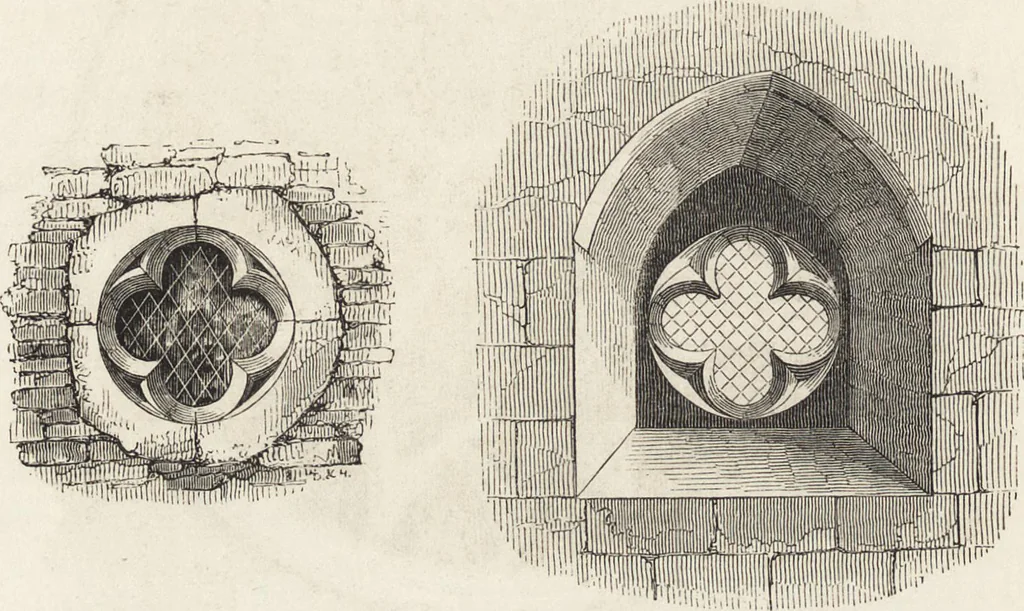 An illustration from An attempt to discriminate the styles of architecture in England : from the Conquest to the Reformation ; with a sketch of the Grecian and Roman orders /by the late Thomas Rickman, 1881, leaf 241