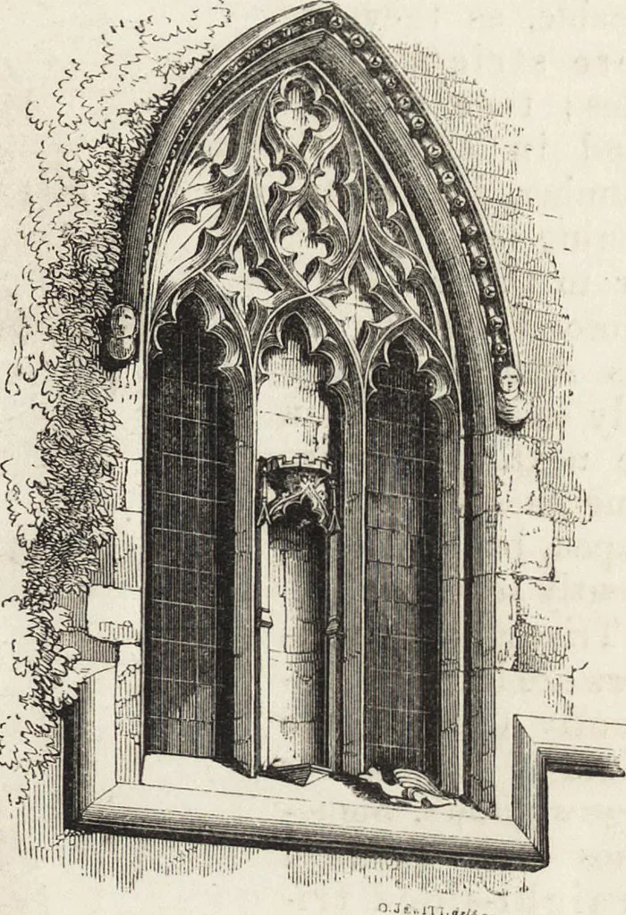 An illustration from An attempt to discriminate the styles of architecture in England : from the Conquest to the Reformation ; with a sketch of the Grecian and Roman orders /by the late Thomas Rickman, 1881, leaf 242