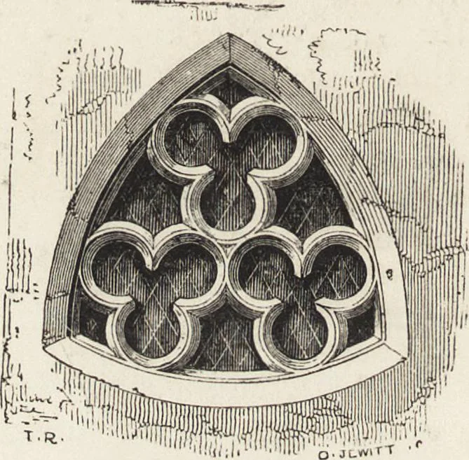 An illustration from An attempt to discriminate the styles of architecture in England : from the Conquest to the Reformation ; with a sketch of the Grecian and Roman orders /by the late Thomas Rickman, 1881, leaf 243