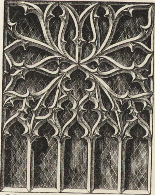 An illustration from An attempt to discriminate the styles of architecture in England : from the Conquest to the Reformation ; with a sketch of the Grecian and Roman orders /by the late Thomas Rickman, 1881, leaf 243