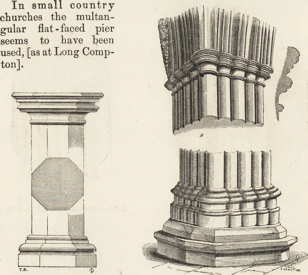 An illustration from An attempt to discriminate the styles of architecture in England : from the Conquest to the Reformation ; with a sketch of the Grecian and Roman orders /by the late Thomas Rickman, 1881, leaf 251