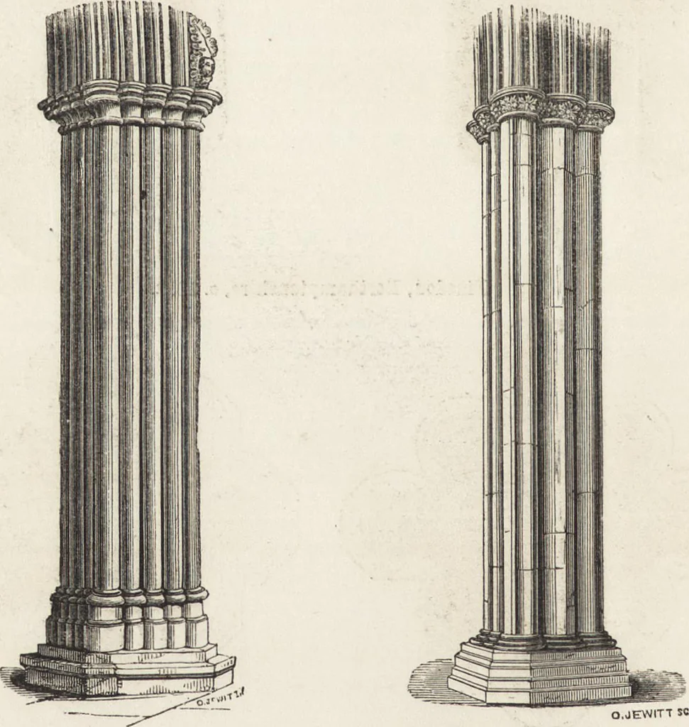 An illustration from An attempt to discriminate the styles of architecture in England : from the Conquest to the Reformation ; with a sketch of the Grecian and Roman orders /by the late Thomas Rickman, 1881, leaf 251