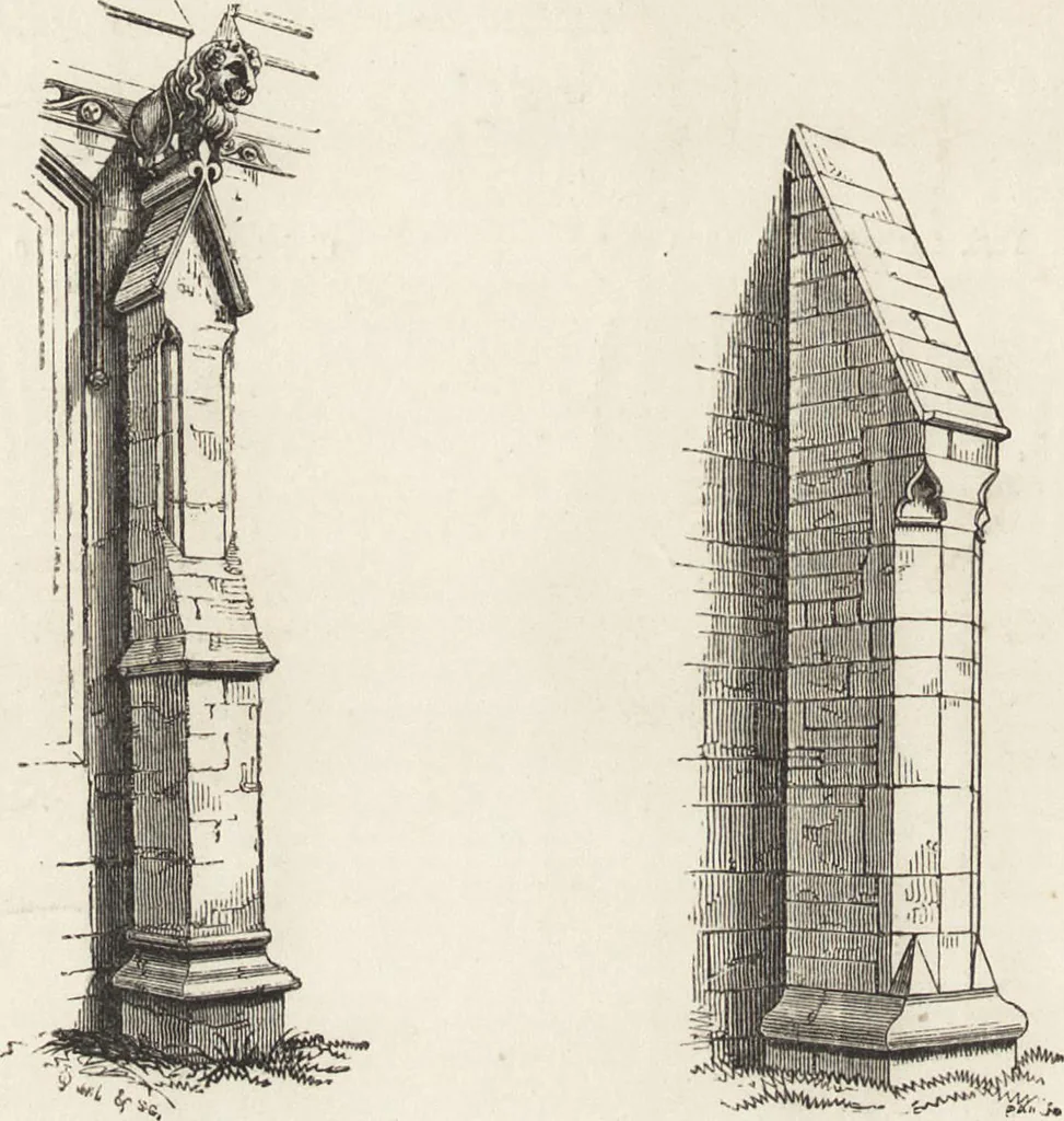 An illustration from An attempt to discriminate the styles of architecture in England : from the Conquest to the Reformation ; with a sketch of the Grecian and Roman orders /by the late Thomas Rickman, 1881, leaf 253