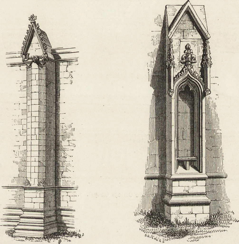 An illustration from An attempt to discriminate the styles of architecture in England : from the Conquest to the Reformation ; with a sketch of the Grecian and Roman orders /by the late Thomas Rickman, 1881, leaf 254