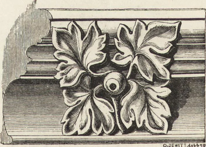 An illustration from An attempt to discriminate the styles of architecture in England : from the Conquest to the Reformation ; with a sketch of the Grecian and Roman orders /by the late Thomas Rickman, 1881, leaf 255