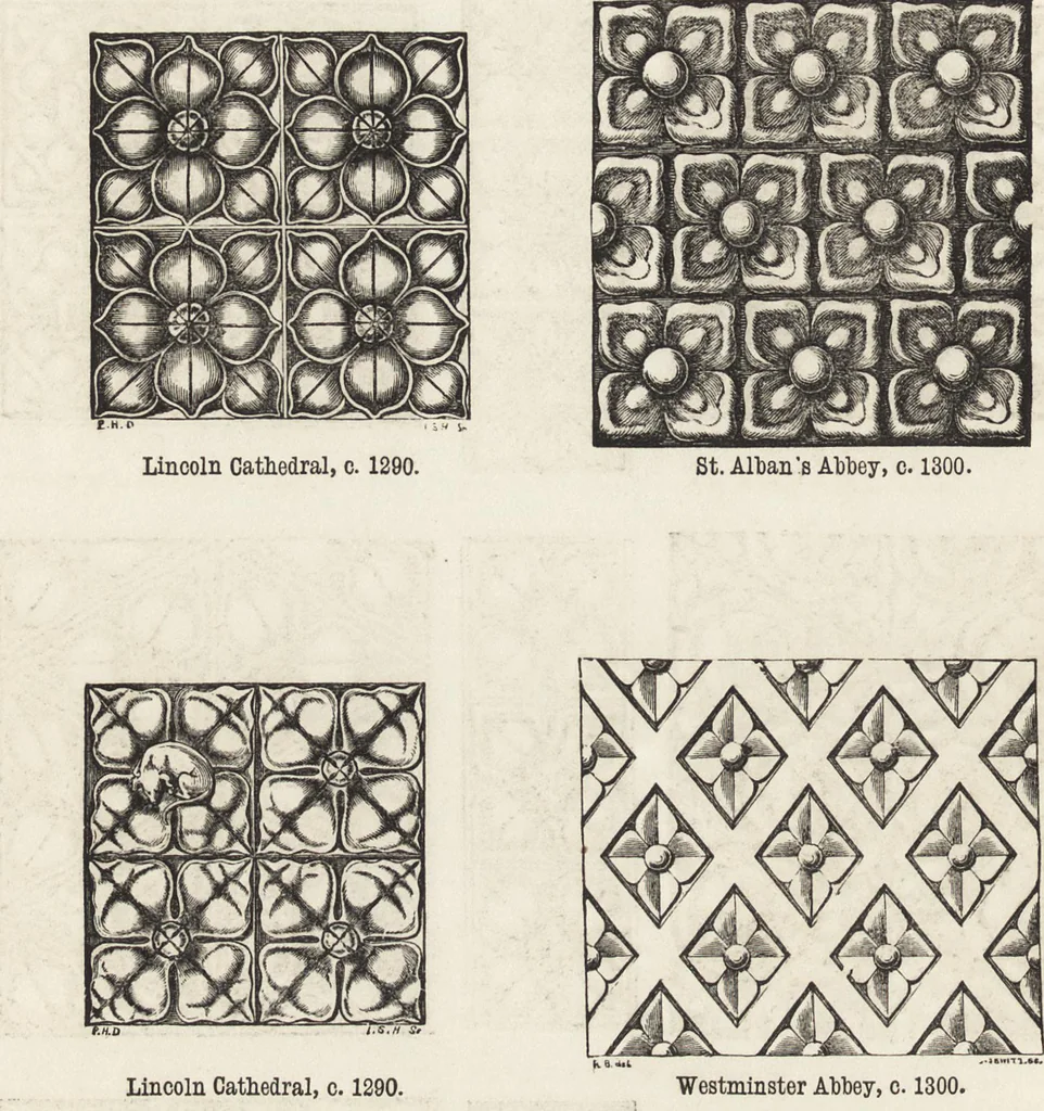 An illustration from An attempt to discriminate the styles of architecture in England : from the Conquest to the Reformation ; with a sketch of the Grecian and Roman orders /by the late Thomas Rickman, 1881, leaf 265