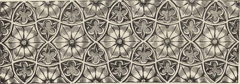 An illustration from An attempt to discriminate the styles of architecture in England : from the Conquest to the Reformation ; with a sketch of the Grecian and Roman orders /by the late Thomas Rickman, 1881, leaf 265