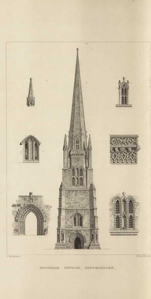 An illustration from An attempt to discriminate the styles of architecture in England : from the Conquest to the Reformation ; with a sketch of the Grecian and Roman orders /by the late Thomas Rickman, 1881, leaf 271