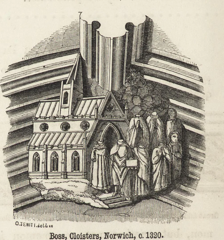 An illustration from An attempt to discriminate the styles of architecture in England : from the Conquest to the Reformation ; with a sketch of the Grecian and Roman orders /by the late Thomas Rickman, 1881, leaf 273