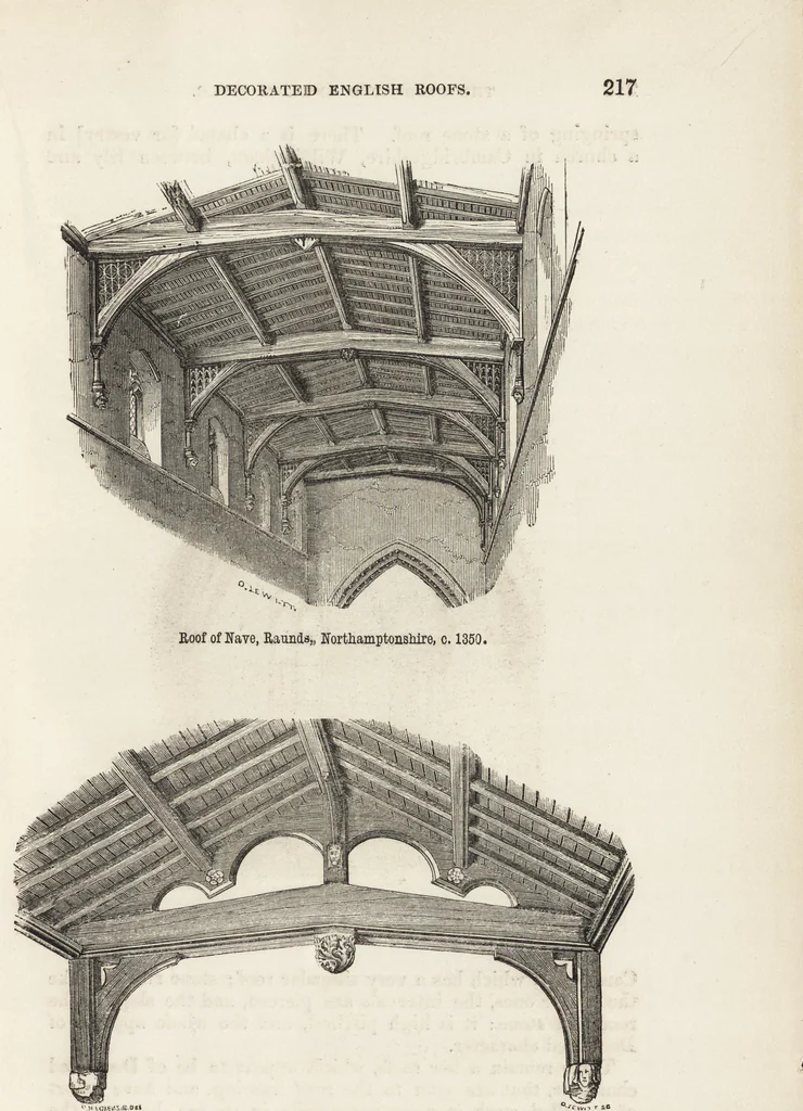 An illustration from An attempt to discriminate the styles of architecture in England : from the Conquest to the Reformation ; with a sketch of the Grecian and Roman orders /by the late Thomas Rickman, 1881, leaf 274