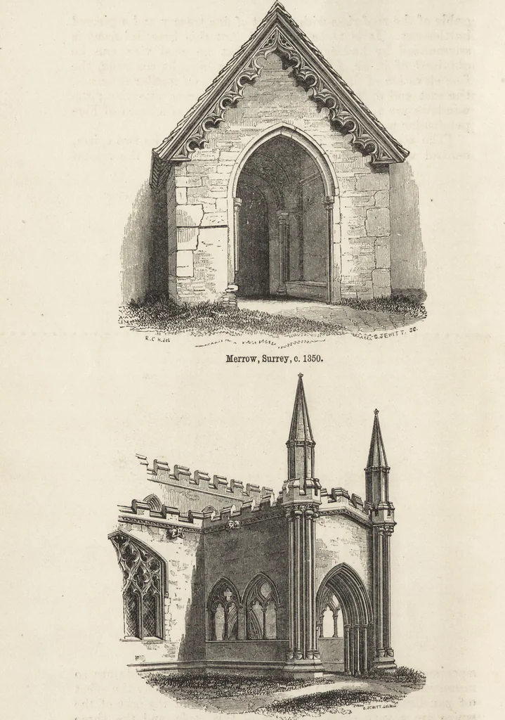 An illustration from An attempt to discriminate the styles of architecture in England : from the Conquest to the Reformation ; with a sketch of the Grecian and Roman orders /by the late Thomas Rickman, 1881, leaf 281