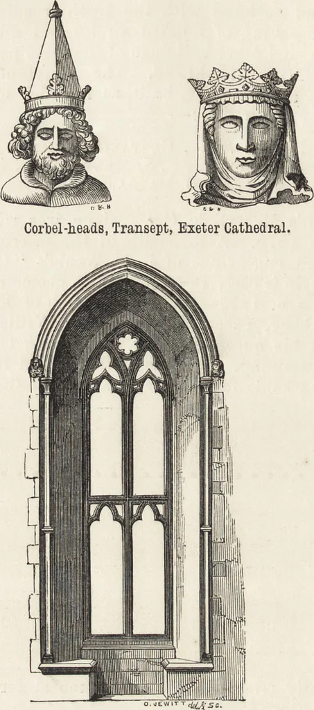An illustration from An attempt to discriminate the styles of architecture in England : from the Conquest to the Reformation ; with a sketch of the Grecian and Roman orders /by the late Thomas Rickman, 1881, leaf 301