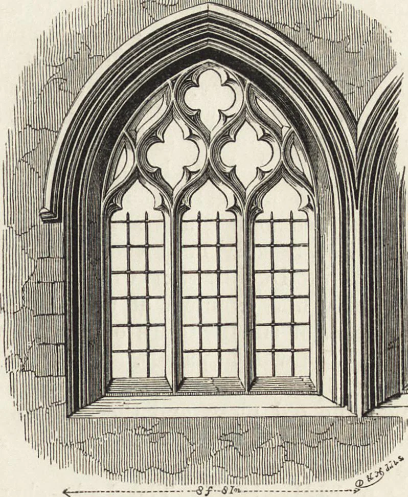 An illustration from An attempt to discriminate the styles of architecture in England : from the Conquest to the Reformation ; with a sketch of the Grecian and Roman orders /by the late Thomas Rickman, 1881, leaf 306