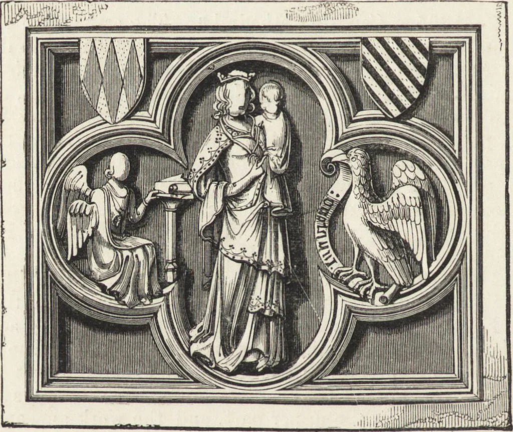 An illustration from An attempt to discriminate the styles of architecture in England : from the Conquest to the Reformation ; with a sketch of the Grecian and Roman orders /by the late Thomas Rickman, 1881, leaf 315