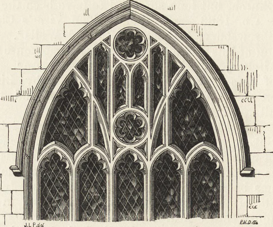 An illustration from An attempt to discriminate the styles of architecture in England : from the Conquest to the Reformation ; with a sketch of the Grecian and Roman orders /by the late Thomas Rickman, 1881, leaf 319