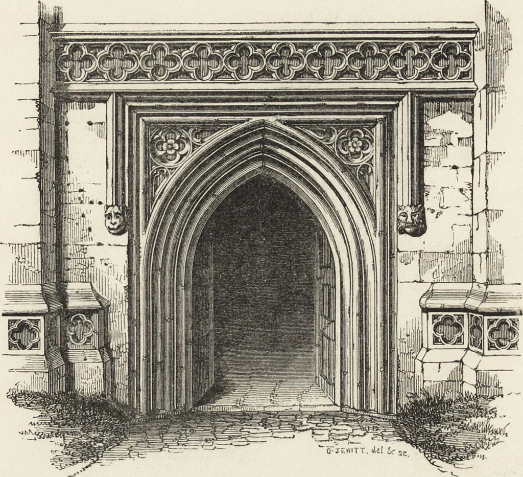 An illustration from An attempt to discriminate the styles of architecture in England : from the Conquest to the Reformation ; with a sketch of the Grecian and Roman orders /by the late Thomas Rickman, 1881, leaf 322