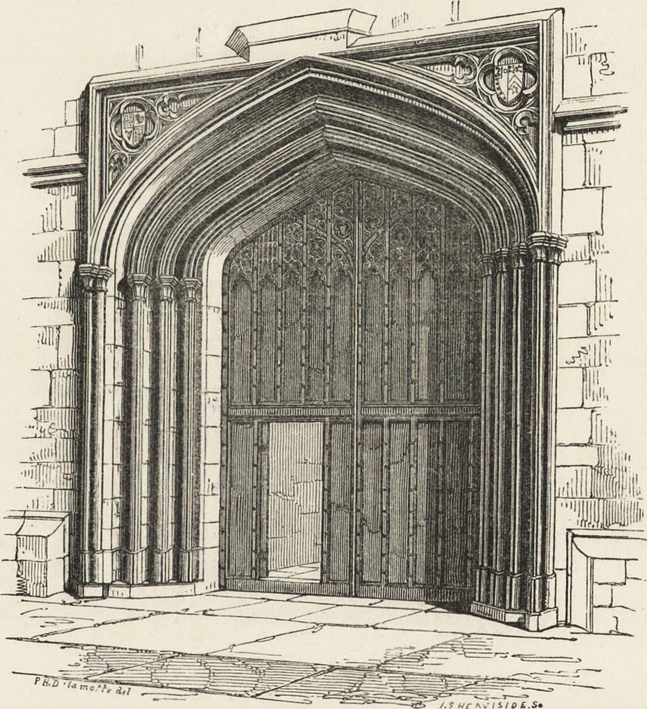 An illustration from An attempt to discriminate the styles of architecture in England : from the Conquest to the Reformation ; with a sketch of the Grecian and Roman orders /by the late Thomas Rickman, 1881, leaf 322