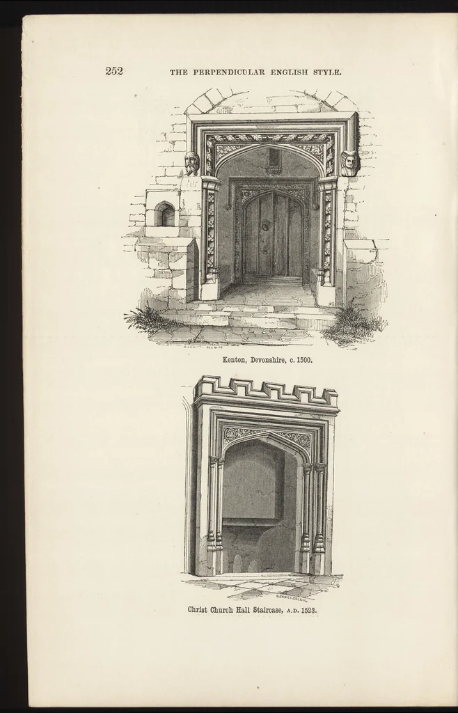 An illustration from An attempt to discriminate the styles of architecture in England : from the Conquest to the Reformation ; with a sketch of the Grecian and Roman orders /by the late Thomas Rickman, 1881, leaf 323