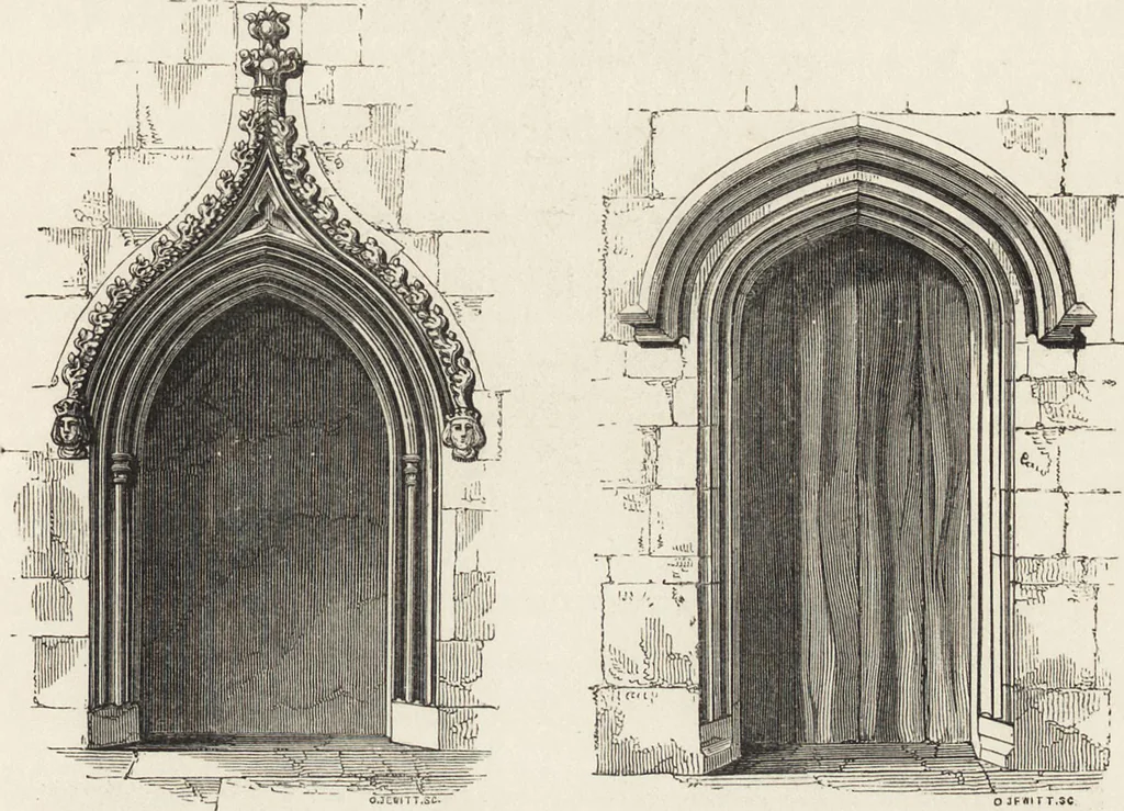 An illustration from An attempt to discriminate the styles of architecture in England : from the Conquest to the Reformation ; with a sketch of the Grecian and Roman orders /by the late Thomas Rickman, 1881, leaf 324