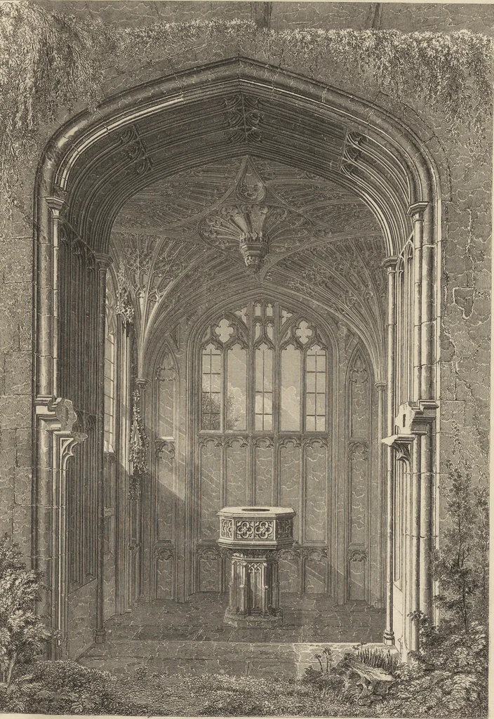 An illustration from An attempt to discriminate the styles of architecture in England : from the Conquest to the Reformation ; with a sketch of the Grecian and Roman orders /by the late Thomas Rickman, 1881, leaf 330