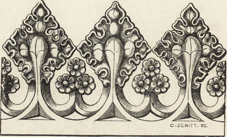 An illustration from An attempt to discriminate the styles of architecture in England : from the Conquest to the Reformation ; with a sketch of the Grecian and Roman orders /by the late Thomas Rickman, 1881, leaf 345