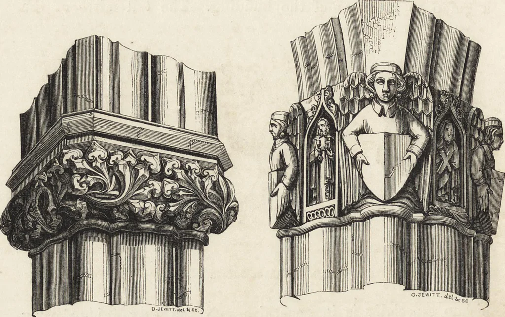 An illustration from An attempt to discriminate the styles of architecture in England : from the Conquest to the Reformation ; with a sketch of the Grecian and Roman orders /by the late Thomas Rickman, 1881, leaf 347