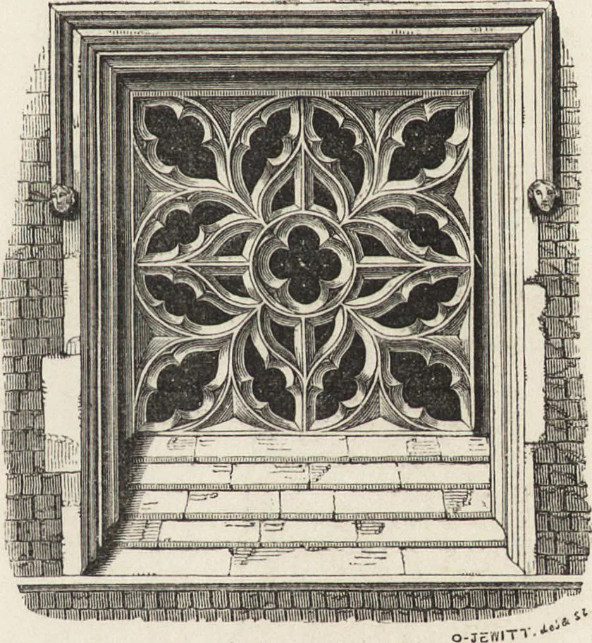 An illustration from An attempt to discriminate the styles of architecture in England : from the Conquest to the Reformation ; with a sketch of the Grecian and Roman orders /by the late Thomas Rickman, 1881, leaf 350