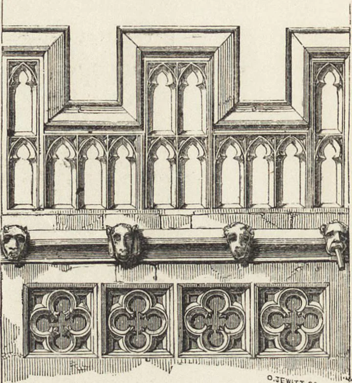 An illustration from An attempt to discriminate the styles of architecture in England : from the Conquest to the Reformation ; with a sketch of the Grecian and Roman orders /by the late Thomas Rickman, 1881, leaf 353