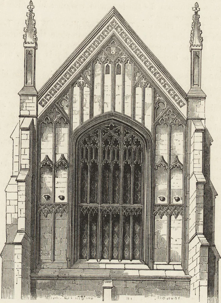 An illustration from An attempt to discriminate the styles of architecture in England : from the Conquest to the Reformation ; with a sketch of the Grecian and Roman orders /by the late Thomas Rickman, 1881, leaf 376