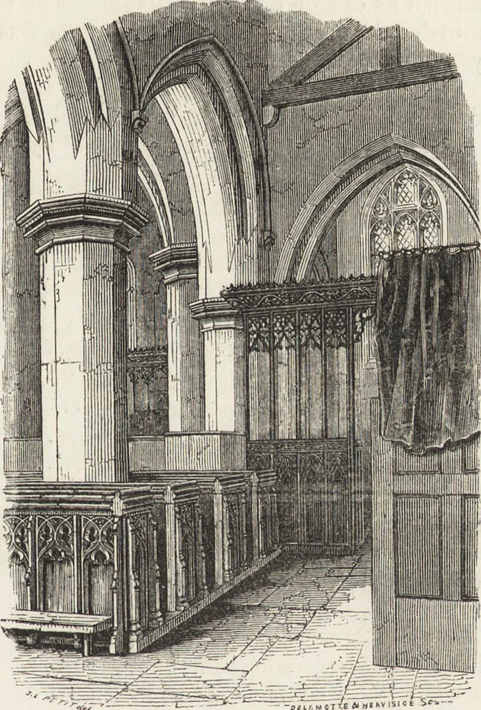 An illustration from An attempt to discriminate the styles of architecture in England : from the Conquest to the Reformation ; with a sketch of the Grecian and Roman orders /by the late Thomas Rickman, 1881, leaf 382