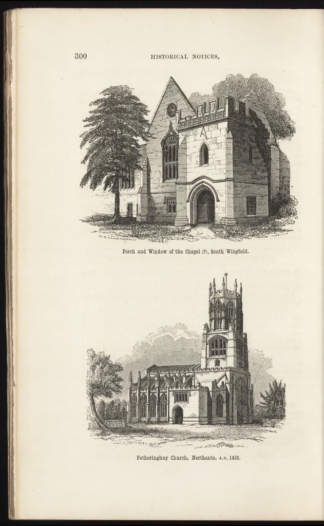 An illustration from An attempt to discriminate the styles of architecture in England : from the Conquest to the Reformation ; with a sketch of the Grecian and Roman orders /by the late Thomas Rickman, 1881, leaf 387
