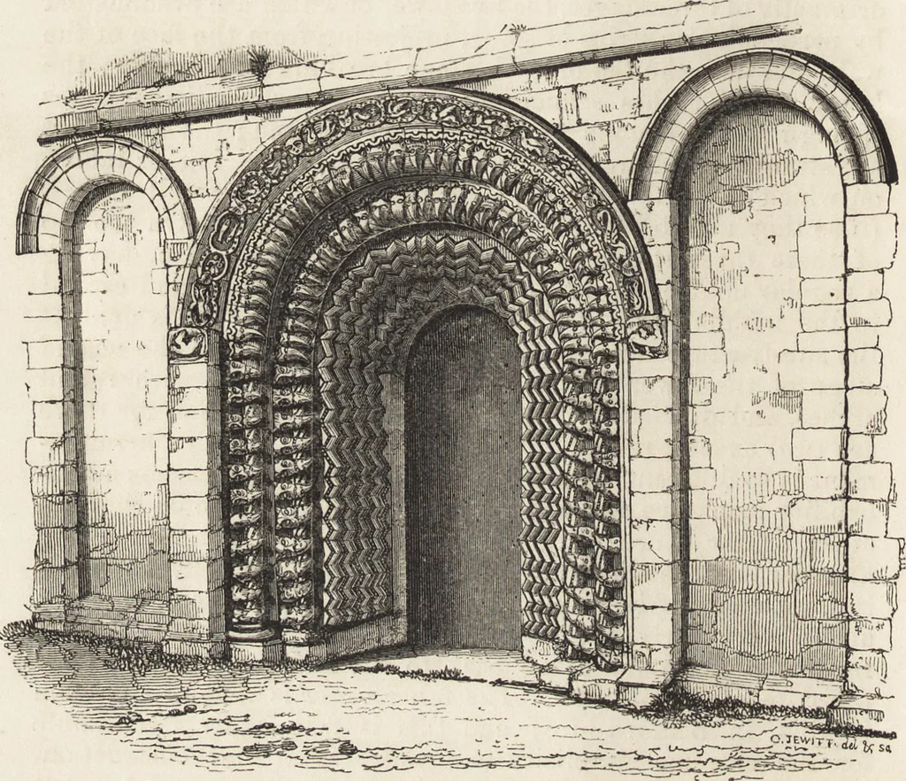 An illustration from An attempt to discriminate the styles of architecture in England : from the Conquest to the Reformation ; with a sketch of the Grecian and Roman orders /by the late Thomas Rickman, 1881, leaf 67