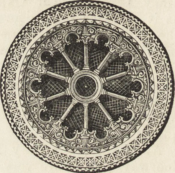 An illustration from An attempt to discriminate the styles of architecture in England : from the Conquest to the Reformation ; with a sketch of the Grecian and Roman orders /by the late Thomas Rickman, 1881, leaf 69