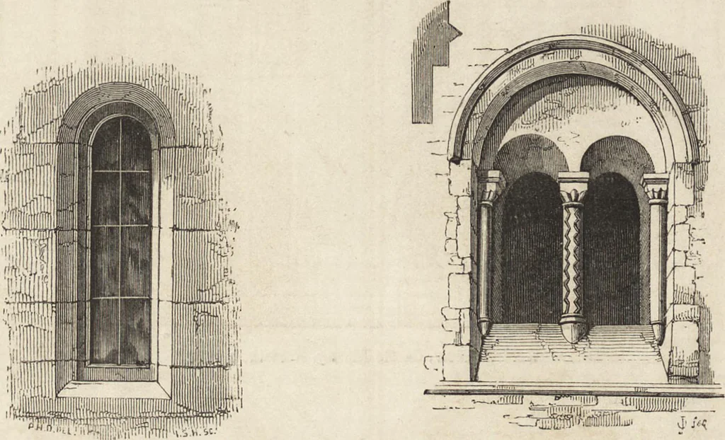 An illustration from An attempt to discriminate the styles of architecture in England : from the Conquest to the Reformation ; with a sketch of the Grecian and Roman orders /by the late Thomas Rickman, 1881, leaf 71