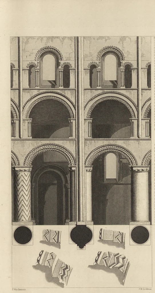 An illustration from An attempt to discriminate the styles of architecture in England : from the Conquest to the Reformation ; with a sketch of the Grecian and Roman orders /by the late Thomas Rickman, 1881, leaf 72