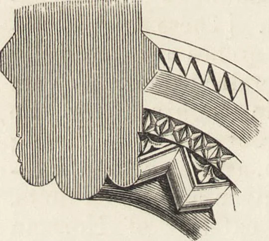 An illustration from An attempt to discriminate the styles of architecture in England : from the Conquest to the Reformation ; with a sketch of the Grecian and Roman orders /by the late Thomas Rickman, 1881, leaf 81