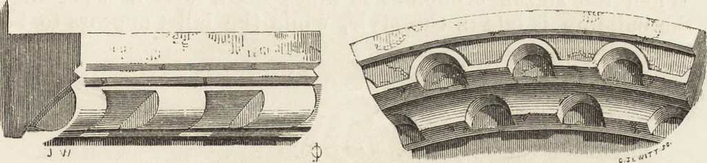 An illustration from An attempt to discriminate the styles of architecture in England : from the Conquest to the Reformation ; with a sketch of the Grecian and Roman orders /by the late Thomas Rickman, 1881, leaf 82