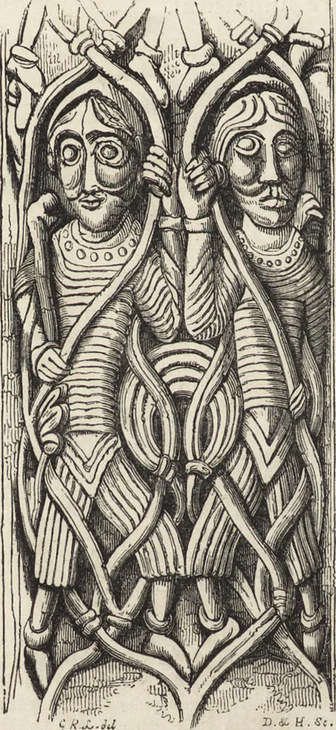 An illustration from An attempt to discriminate the styles of architecture in England : from the Conquest to the Reformation ; with a sketch of the Grecian and Roman orders /by the late Thomas Rickman, 1881, leaf 87