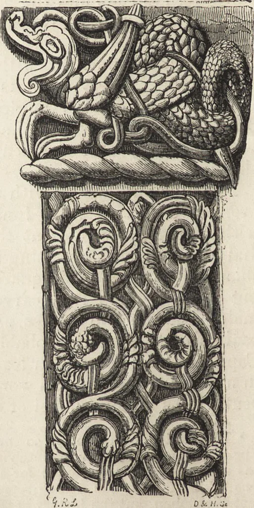 An illustration from An attempt to discriminate the styles of architecture in England : from the Conquest to the Reformation ; with a sketch of the Grecian and Roman orders /by the late Thomas Rickman, 1881, leaf 87
