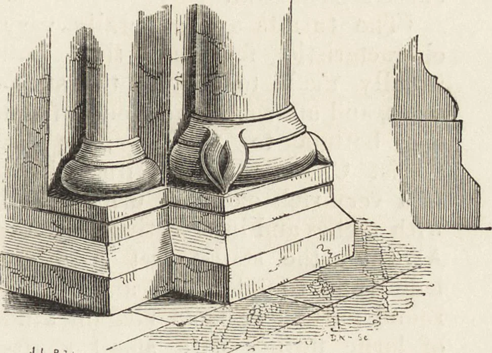 An illustration from An attempt to discriminate the styles of architecture in England : from the Conquest to the Reformation ; with a sketch of the Grecian and Roman orders /by the late Thomas Rickman, 1881, leaf 90