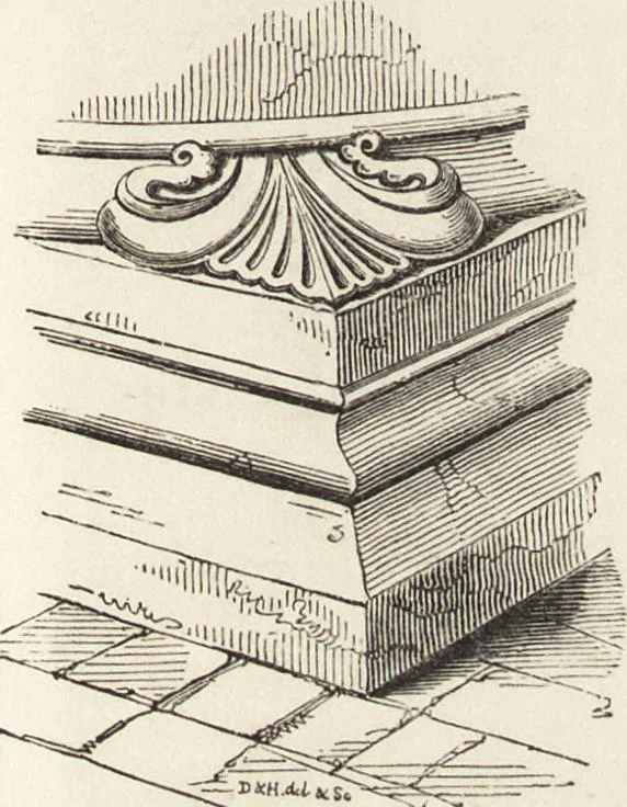 An illustration from An attempt to discriminate the styles of architecture in England : from the Conquest to the Reformation ; with a sketch of the Grecian and Roman orders /by the late Thomas Rickman, 1881, leaf 90