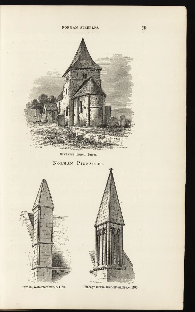 An illustration from An attempt to discriminate the styles of architecture in England : from the Conquest to the Reformation ; with a sketch of the Grecian and Roman orders /by the late Thomas Rickman, 1881, leaf 92