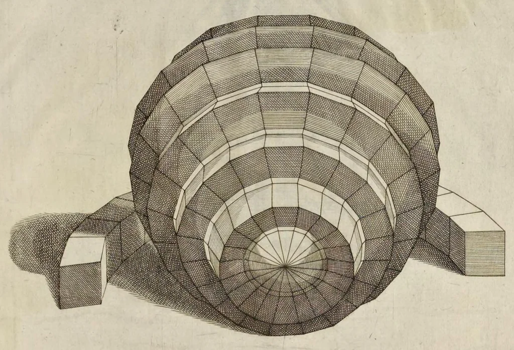 An illustration from La pratica di prospettiva, 1625, leaf 128