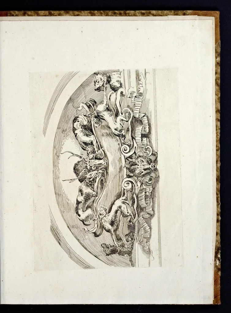 An illustration from Libro de diuerse cartelle e scudi d'armi, 1650, leaf 30