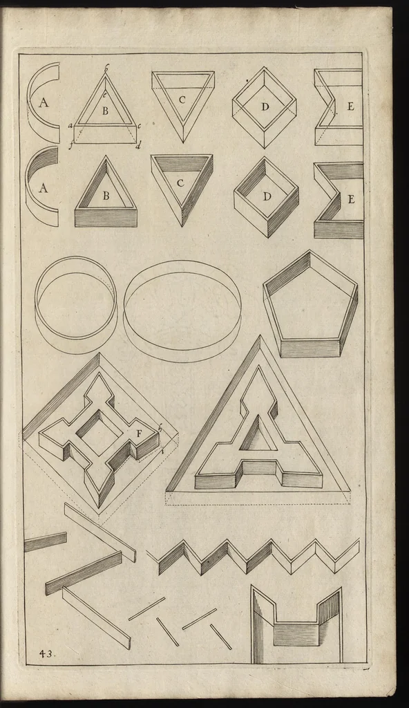 An illustration from Grondige onderrichtinge in de optica, ofte, Perspective konste, 1647, leaf 102