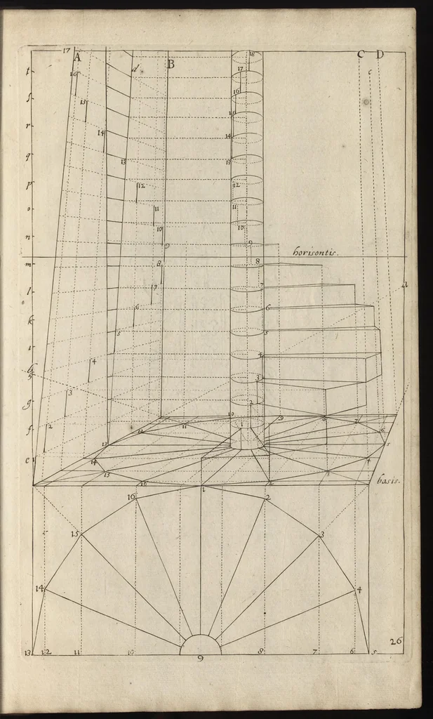 An illustration from Grondige onderrichtinge in de optica, ofte, Perspective konste, 1647, leaf 72