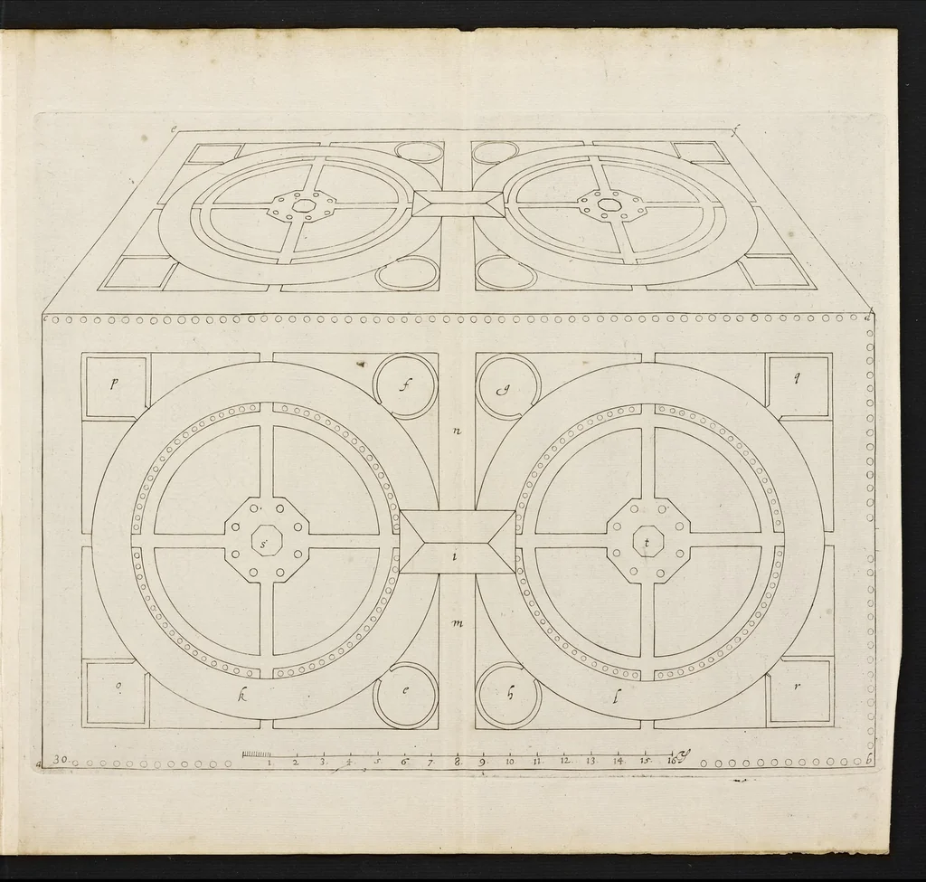An illustration from Grondige onderrichtinge in de optica, ofte, Perspective konste, 1647, leaf 80