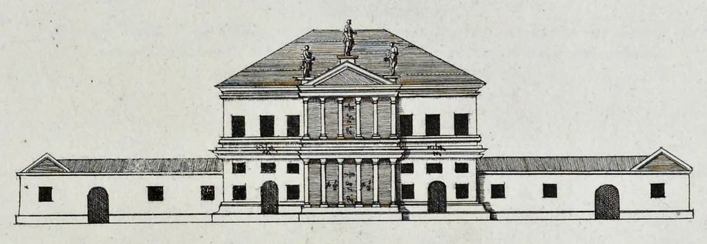 An illustration from Palatiorum Romanorum à celeberrimis sui aevi architectis erectorum pars prima[-tertia], 1694, leaf 122
