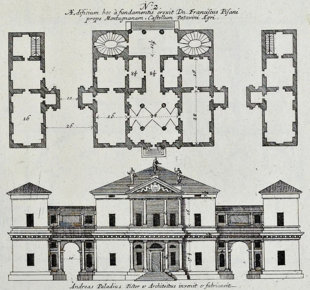 An illustration from Palatiorum Romanorum à celeberrimis sui aevi architectis erectorum pars prima[-tertia], 1694, leaf 122