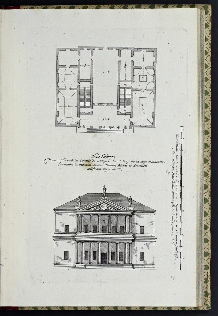 An illustration from Palatiorum Romanorum à celeberrimis sui aevi architectis erectorum pars prima[-tertia], 1694, leaf 146
